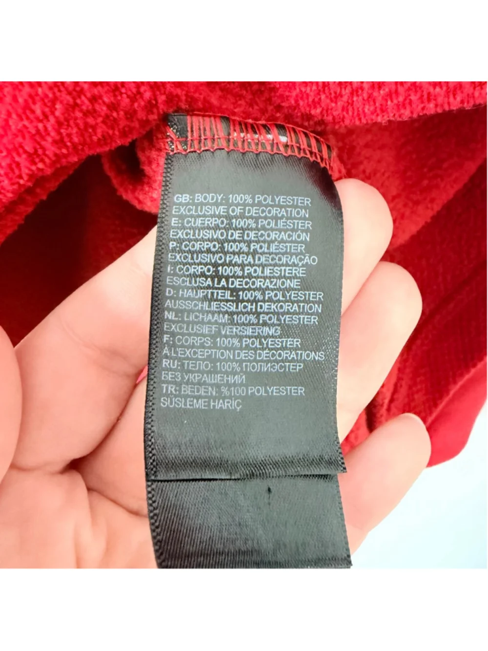 The North Face Red Textured Fleece Quarter Zip Pullover Men's XXL